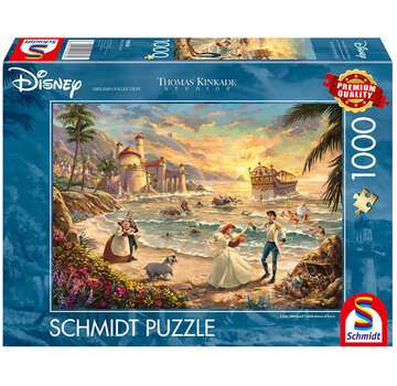 Schmidt Schmidt Thomas Kinkade - Disney Little Mermaid Celebration of Love Puzzle 1000pcs - Import
