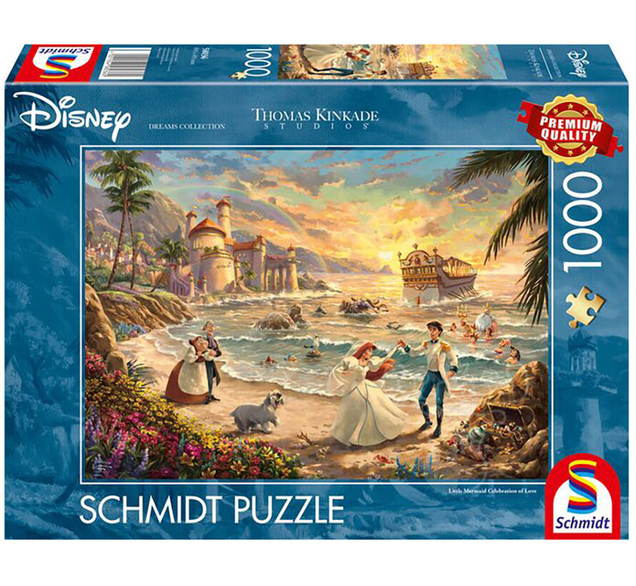 Schmidt Thomas Kinkade - Disney Little Mermaid Celebration of Love Puzzle 1000pcs - Import