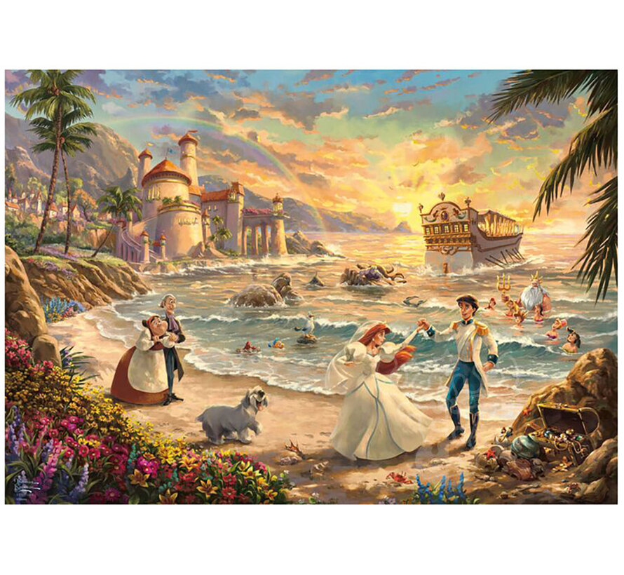 Schmidt Thomas Kinkade - Disney Little Mermaid Celebration of Love Puzzle 1000pcs - Import