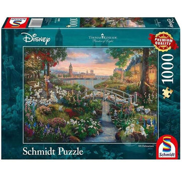 Schmidt Schmidt Thomas Kinkade - Disney 101 Dalmatians Puzzle 1000pcs - Import
