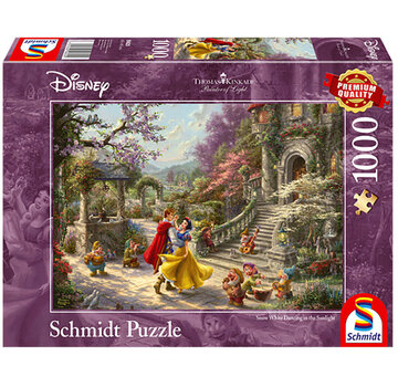 Schmidt Schmidt Thomas Kinkade - Disney Snow White - Dancing with the Prince Puzzle 1000pcs - Import