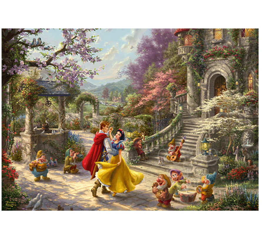 Schmidt Thomas Kinkade - Disney Snow White - Dancing with the Prince Puzzle 1000pcs - Import