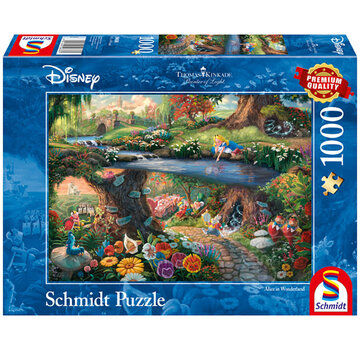 Schmidt Schmidt Thomas Kinkade - Disney Alice in Wonderland Puzzle 1000pcs - Import