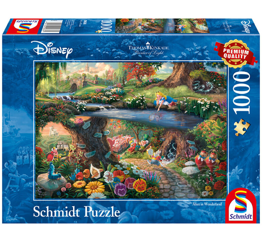 Schmidt Thomas Kinkade - Disney Alice in Wonderland Puzzle 1000pcs - Import