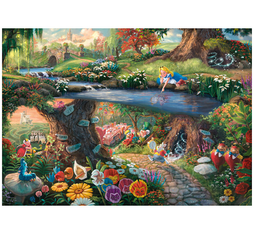 Schmidt Thomas Kinkade - Disney Alice in Wonderland Puzzle 1000pcs - Import