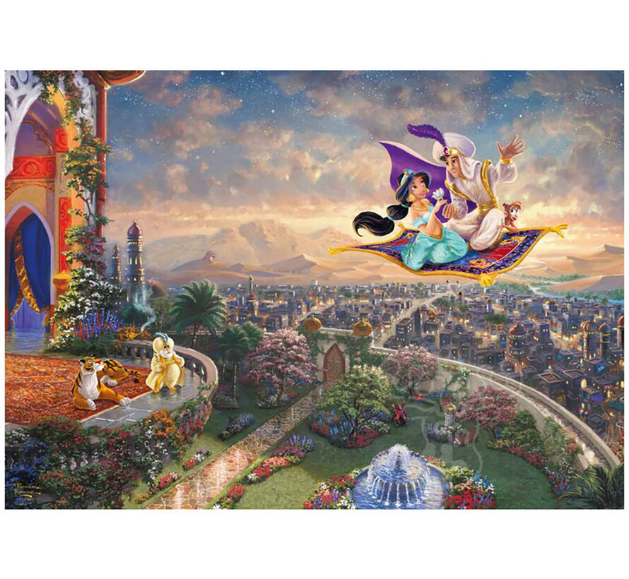 Schmidt Thomas Kinkade - Disney Aladin Puzzle 1000pcs - Import