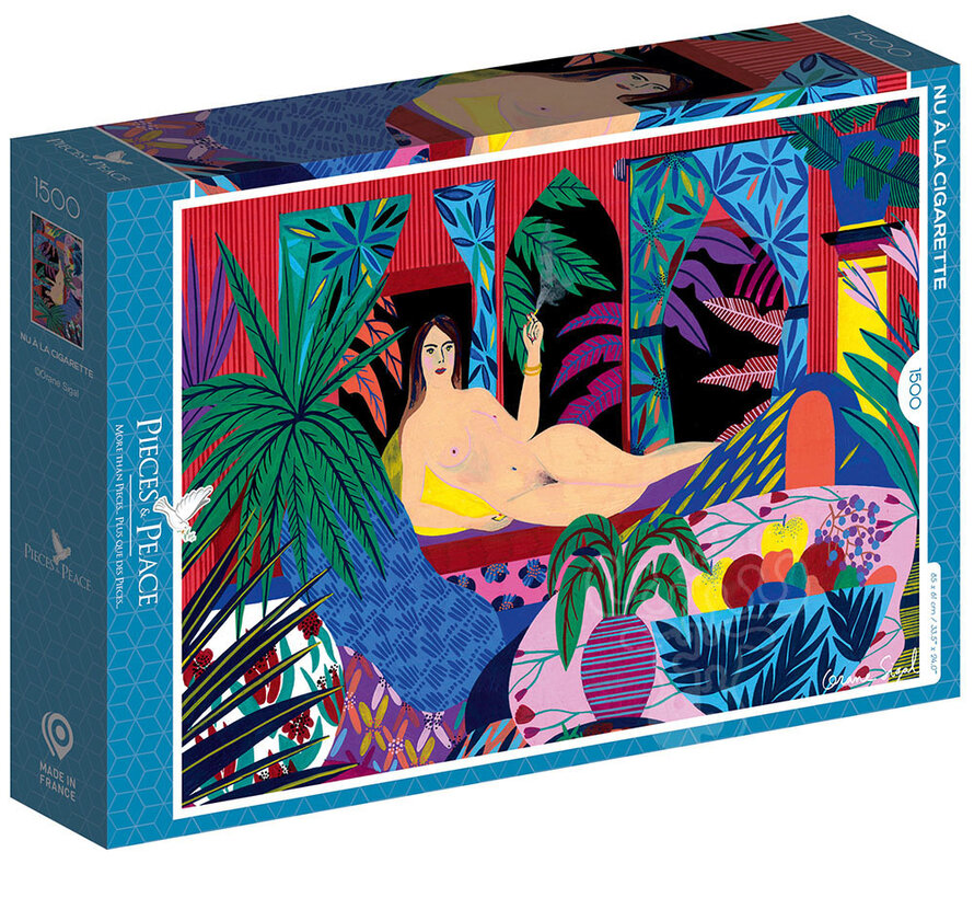 Pieces & Peace Nu à la Cigarette Puzzle 1500pcs