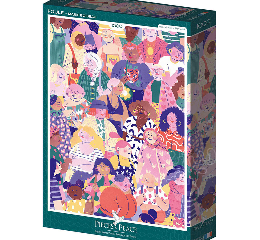 Pieces & Peace Crowd Puzzle 1000pcs