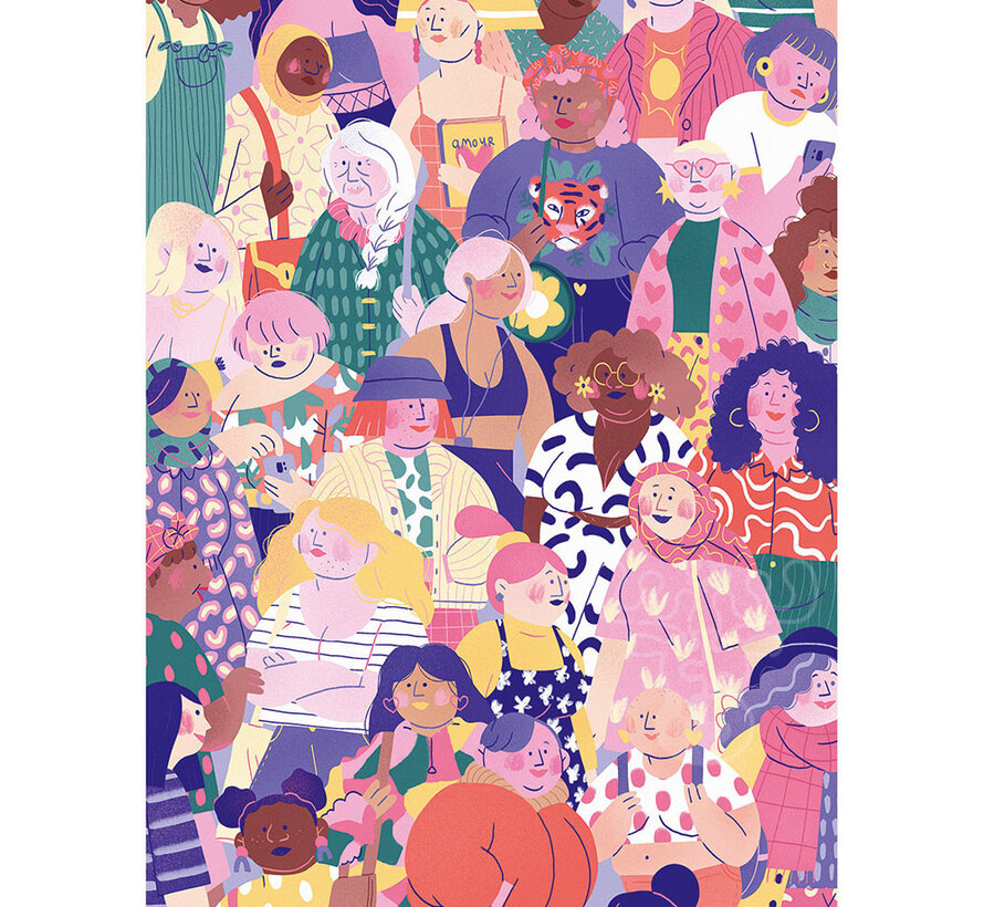 Pieces & Peace Crowd Puzzle 1000pcs