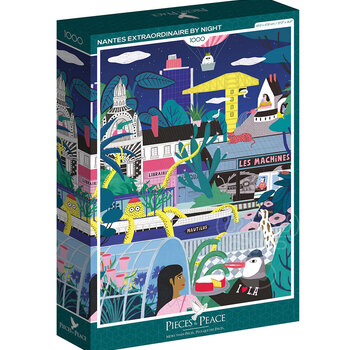 Pieces & Peace Pieces & Peace Nantes Extraordinary by Night Puzzle 1000pcs