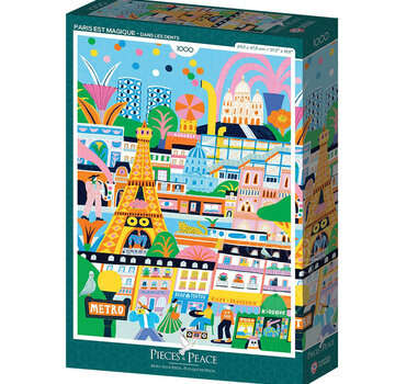 Pieces & Peace Pieces & Peace Paris est Magique Puzzle 1000pcs