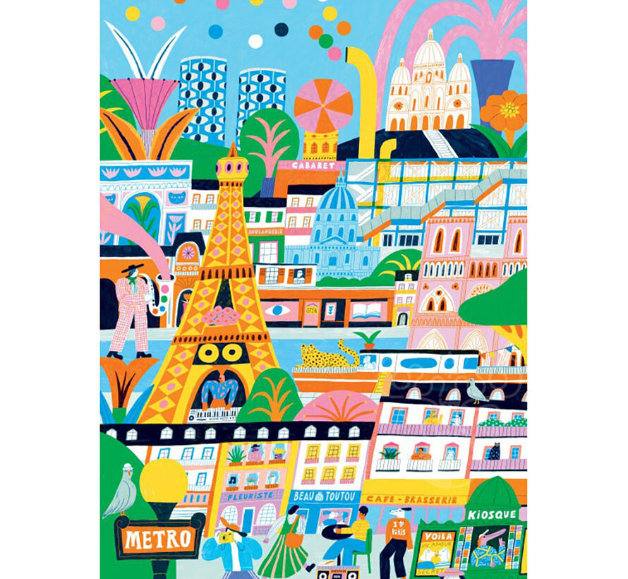 Pieces & Peace Paris est Magique Puzzle 1000pcs