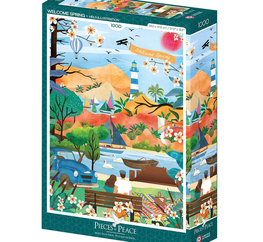 Pieces & Peace Welcome Spring Puzzle 1000pcs