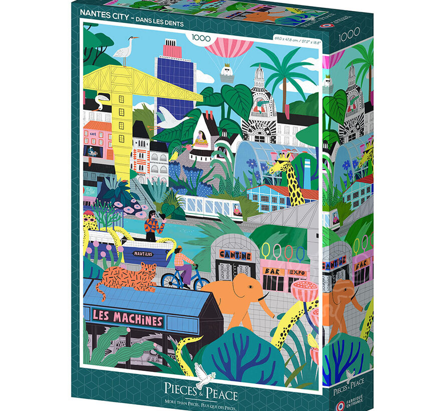 Pieces & Peace Nantes City Puzzle 1000pcs