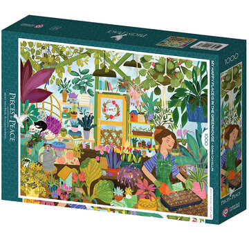 Pieces & Peace Pieces & Peace My Happy Place is in the Greenhouse Puzzle 1000pcs