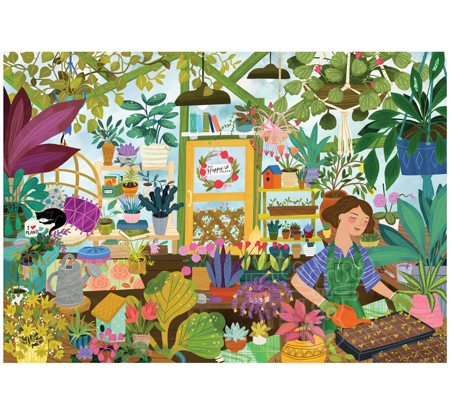 Pieces & Peace My Happy Place is in the Greenhouse Puzzle 1000pcs