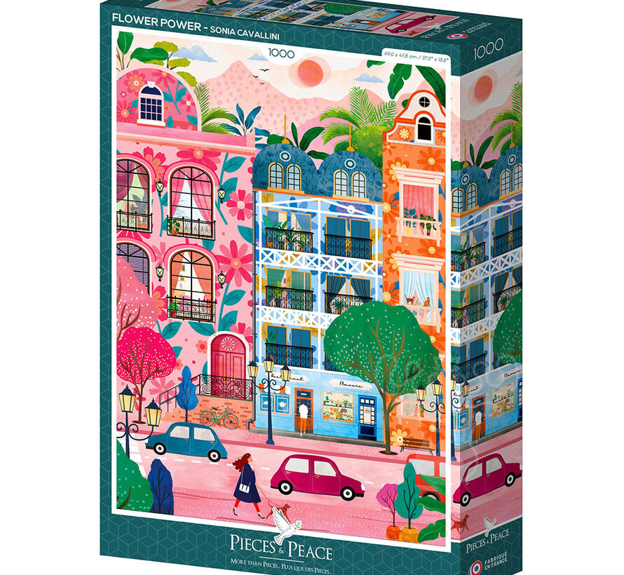Pieces & Peace Flower Power Puzzle 1000pcs