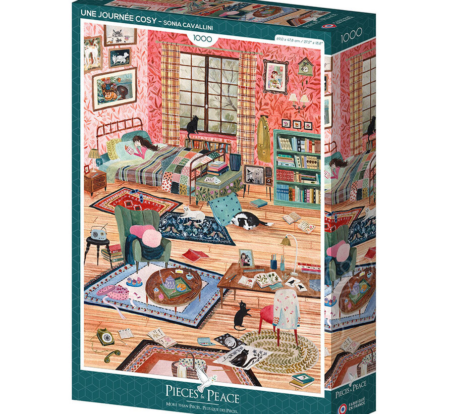 Pieces & Peace A Cozy Day (Une Journée Cosy) Puzzle 1000pcs
