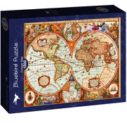 Bluebird Bluebird Vintage Map Puzzle 1000pcs