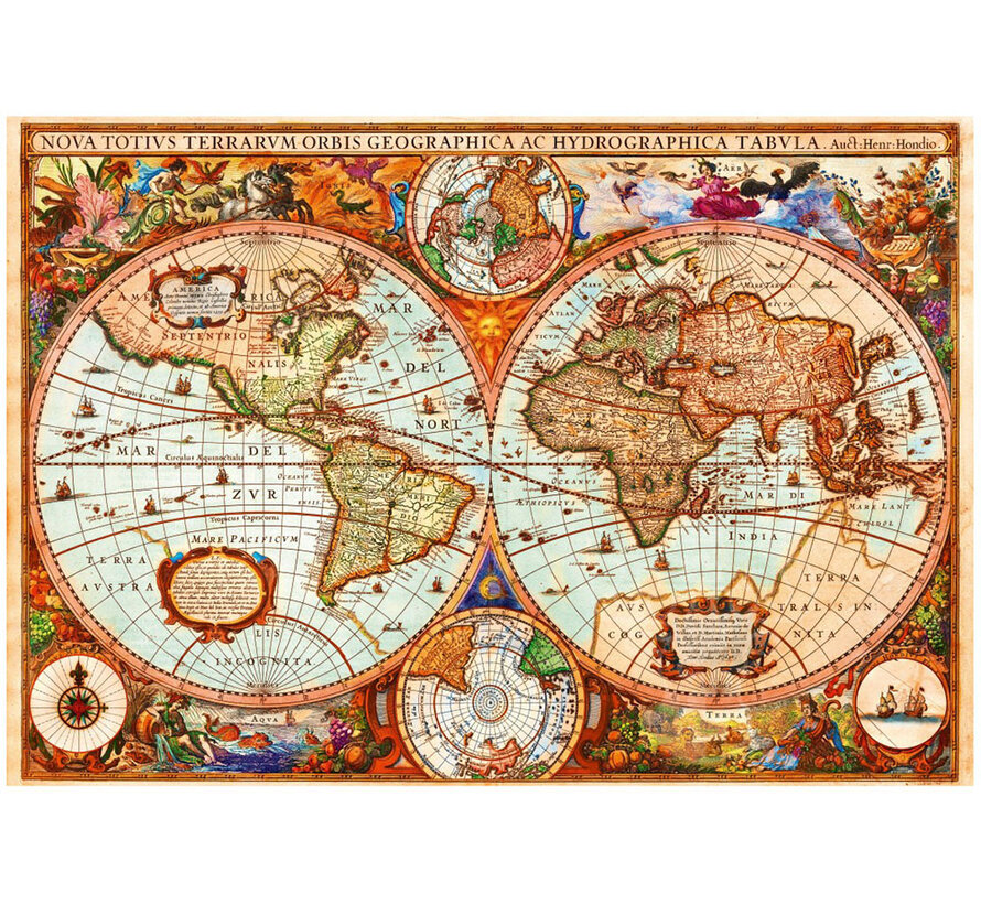 Bluebird Vintage Map Puzzle 1000pcs