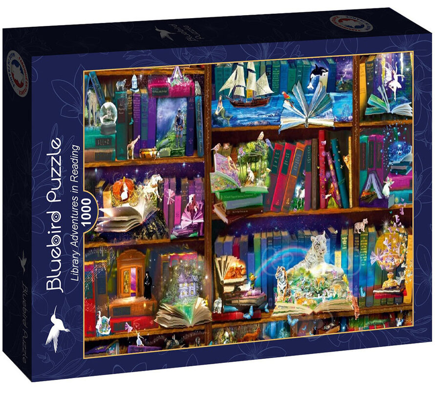 Bluebird Library Adventures in Reading Puzzle 1000pcs