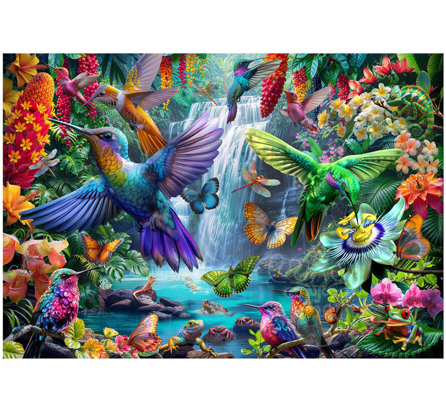 Bluebird Tropical Hummingbirds Puzzle 1000pcs