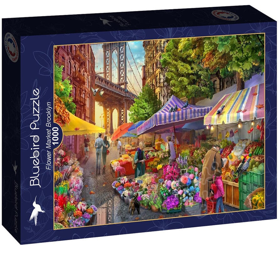 Bluebird Flower Market Brooklyn Puzzle 1000pcs