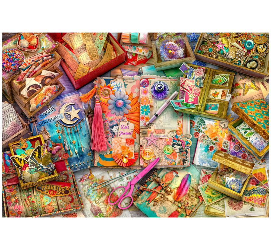 Bluebird The Junk Journaler's Desk Puzzle 1000pcs
