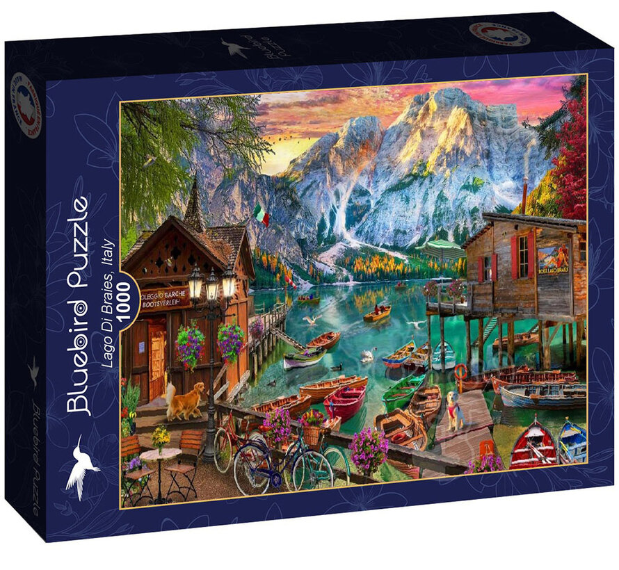 Bluebird Lago Di Braies, Italy Puzzle 1000pcs
