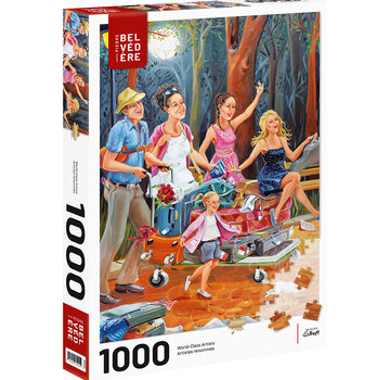 Pierre Belvedere FINAL SALE Pierre Belvedere Veilleux: The Travelling Family Puzzle 1000pcs