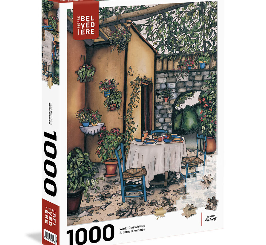 FINAL SALE Pierre Belvedere Bovet: Refreshments On The Terrace Puzzle 1000pcs
