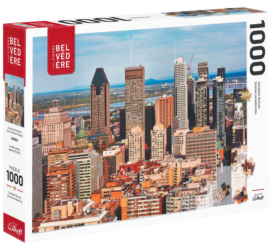 FINAL SALE Pierre Belvedere Downtown Montreal Puzzle 1000pcs