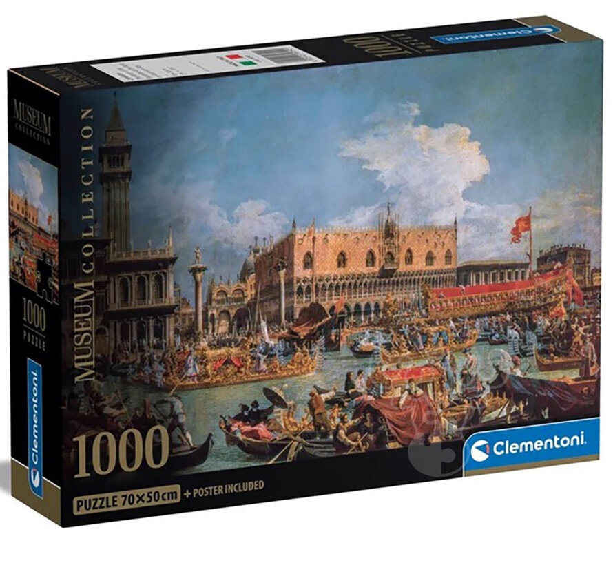 Clementoni Museum: Canaletto - The Return of The Bucentaur at The Pier On Ascension Day Puzzle 1000pcs