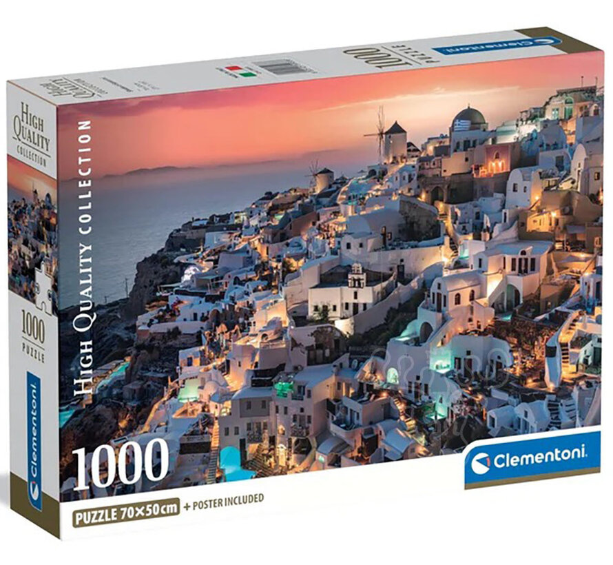 Clementoni Shades of Santorini Puzzle 1000pcs