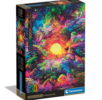 Clementoni Clementoni Colorboom: Psychedelic Jungle Sunrise Puzzle 500pcs