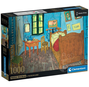 Clementoni Clementoni Museum: Van Gogh - Bedroom in Arles Puzzle 1000pcs