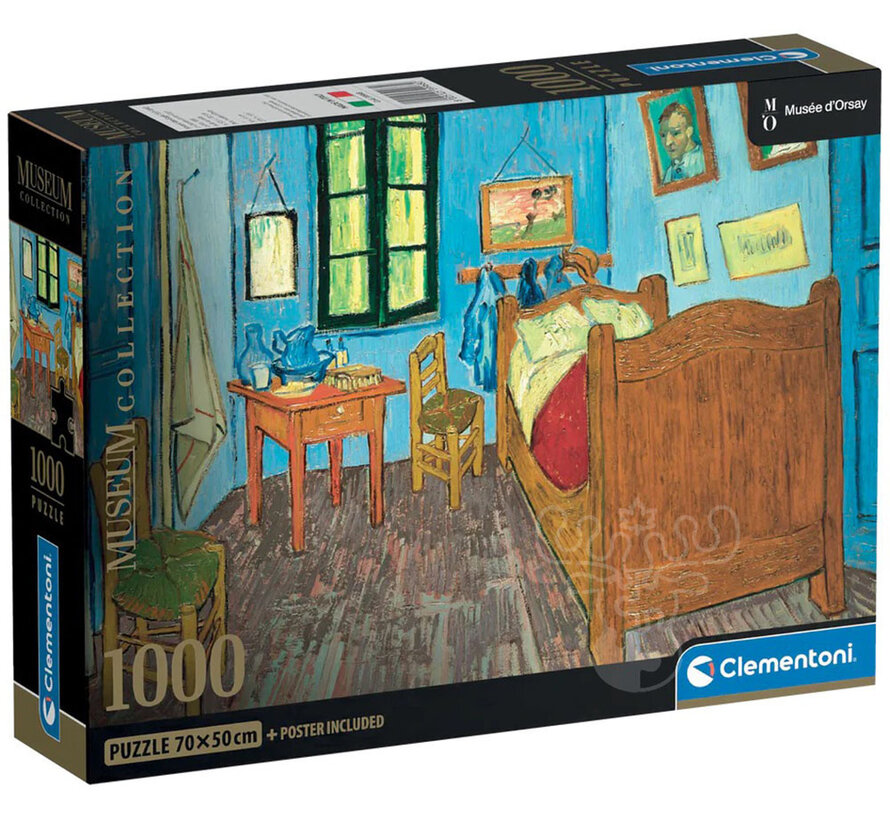 Clementoni Museum: Van Gogh - Bedroom in Arles Puzzle 1000pcs