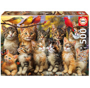 Educa Borras Educa Kittens and Birds Puzzle 500pcs