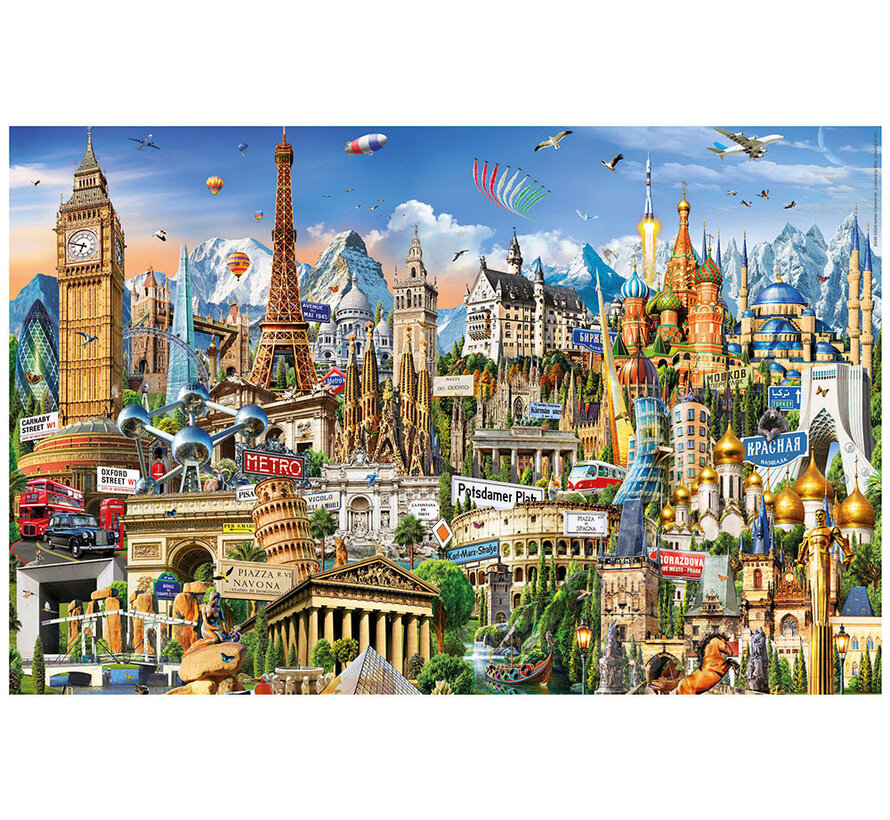 Educa Symbols of Europe Miniature Puzzle 1000pcs
