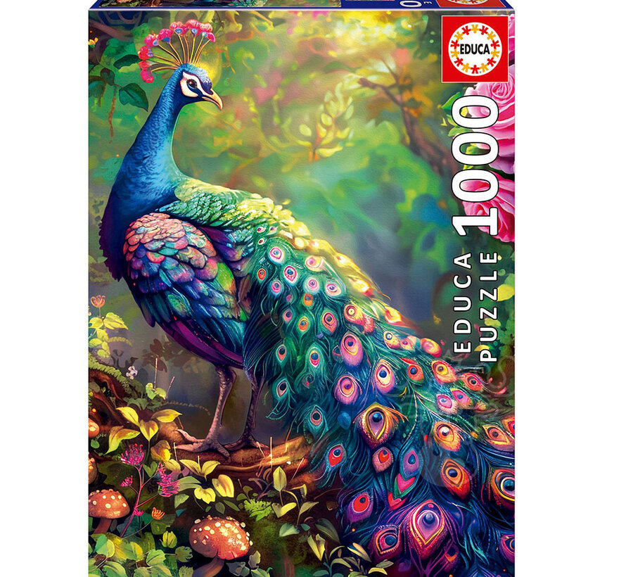 Educa Peacock Garden Puzzle 1000pcs
