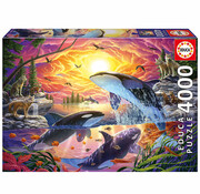 Educa Borras Educa Orcas and Wolves Puzzle 4000pcs