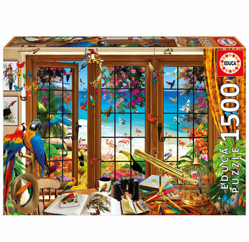 Educa Borras Educa Bird Watcher's Window Puzzle 1500pcs