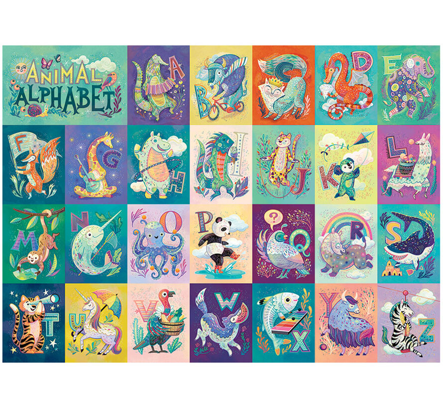 Cobble Hill Animal Alphabet Family Puzzle 350pcs