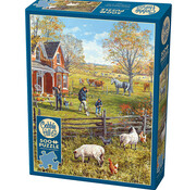 Cobble Hill Puzzles Cobble Hill Young Family Farm Puzzle 500pcs