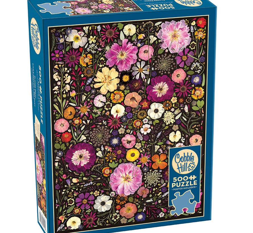 Cobble Hill Flower Press: Little Hollow & Red Daisy Puzzle 500pcs