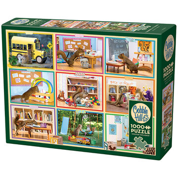 Cobble Hill Puzzles Cobble Hill Squirrels at School Puzzle 1000pcs