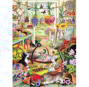 Cobble Hill Puzzles Cobble Hill Potting Shed Cats Puzzle 500pcs