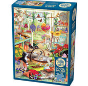 Cobble Hill Puzzles Cobble Hill Potting Shed Cats Puzzle 500pcs