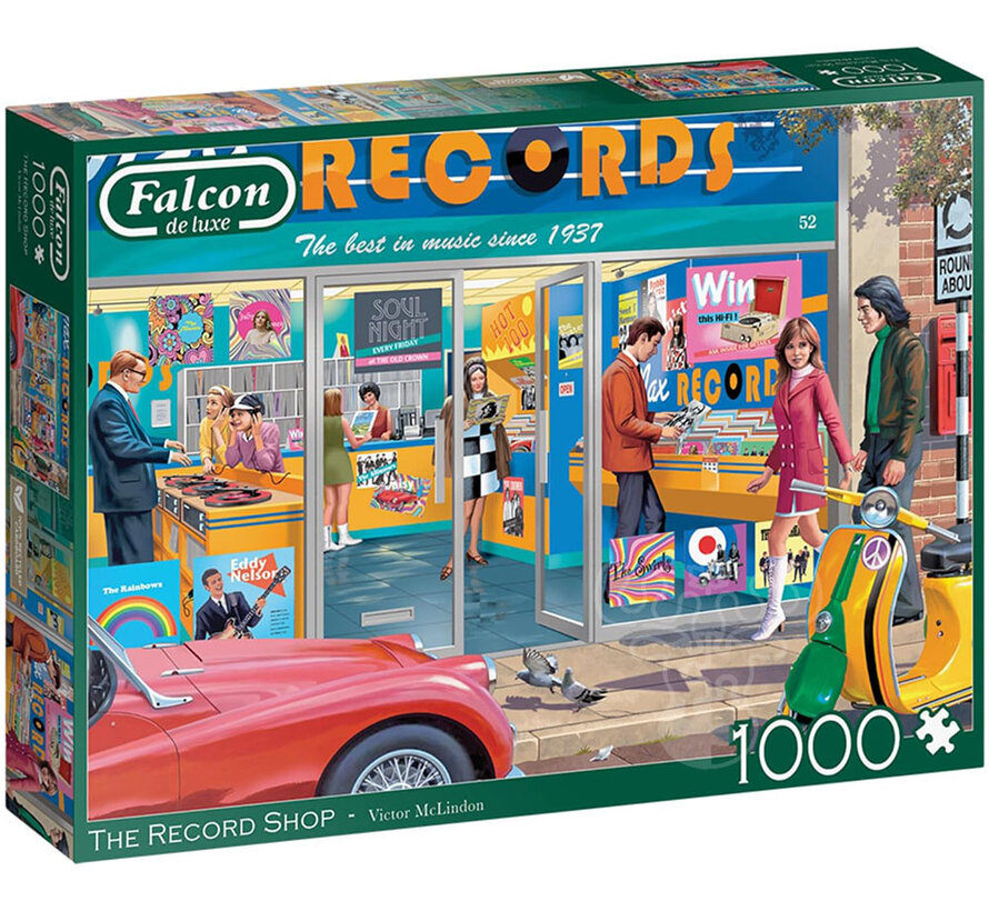 Falcon The Record Shop Puzzle 1000pcs - ORIGINAL BOX SIZE ONLINE ORDER ONLY