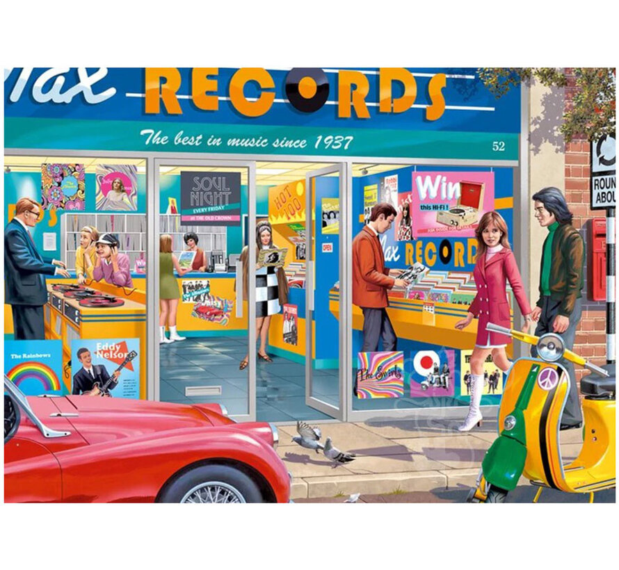 Falcon The Record Shop Puzzle 1000pcs - ORIGINAL BOX SIZE ONLINE ORDER ONLY